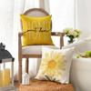 Home Sweet Home Spring Summer Polyest Yellow Pillow Covers Decorative Cushion Cover For Sofa Couch Bed Living Room Bedroom Decor