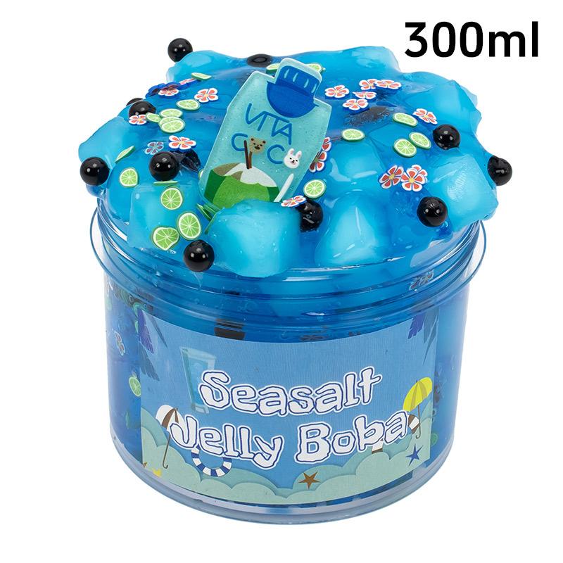70/300Ml Large Capacity Crystal Slime Kit Fruit Jelly Boba Clear Crunchy Slime Kids' Colorful Non-Sticky Clay Stress Relief