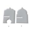 Pack of 2 Multifuntional Silicone Resin Mold for Creating Decorative Book Holders Candlesticks and Succulent Planters
