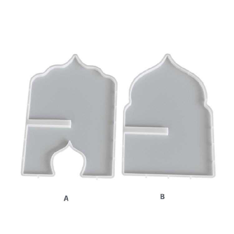 Pack of 2 Multifuntional Silicone Resin Mold for Creating Decorative Book Holders Candlesticks and Succulent Planters