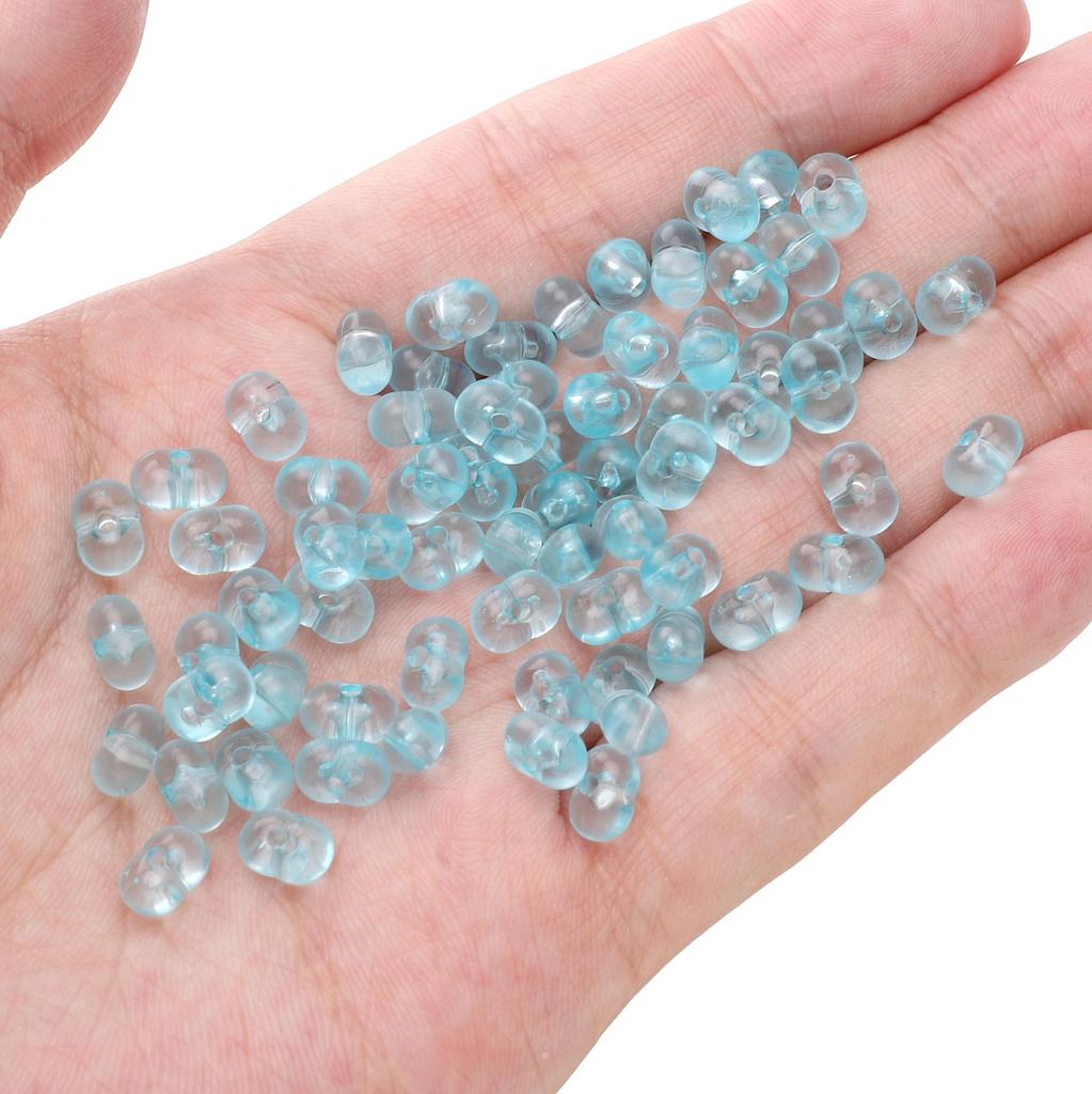 83Pcs Acrylic Translucent Peanut Beads For DIY Necklace Bracelet Earrings Jewelry Making Craft Accessories