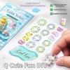 Drop Glue Cartoon Stacking Stickers Whale Relief Ornament Stickers 3D DIY Crystal Stickers  School
