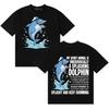 Lustige Delfin Sprüche Meme T-Shirt Unisex Damen Neuheit Ästhetische T-Shirts Sommer Übergröße Lässig Gemütlich Hip Hop Teenager Kleidung