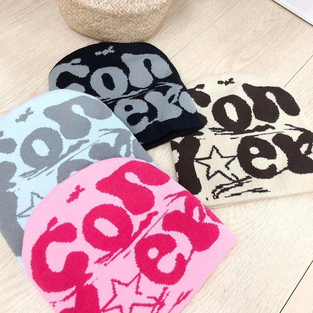 Women's Winter Daily Dorent Color Line Beanie Hat