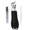 Angled Nail Clippers Curved Fingernail Cutter Wide Jaw Opening Anti Splash Nail Trimmer Multi-Functional Manicure Pedicure Tools