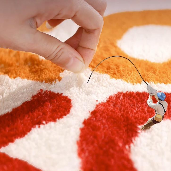 Christmas Living Room Decoration Rug Large Area Anti-slip Mat Fluffy Soft Children Rugs Cute Cartoon Bedroom Decor Plush Carpet