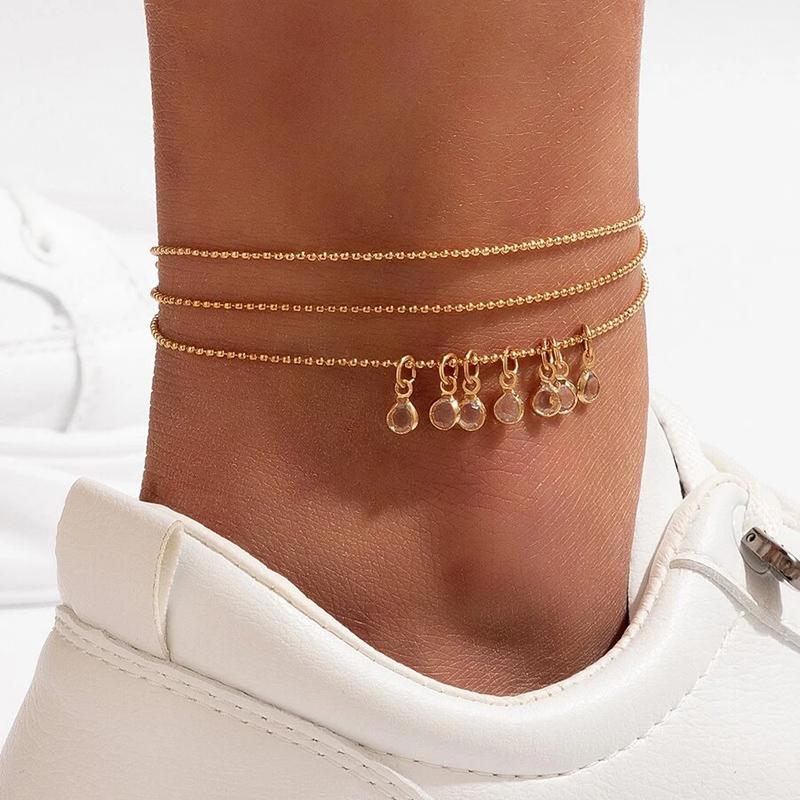 

Boho Anklet Foot Chain Summer Bracelet Tassel Star Crystal Pendant Charm Anklet Barefoot Sandals Beach Foot Bridal Jewelry 7