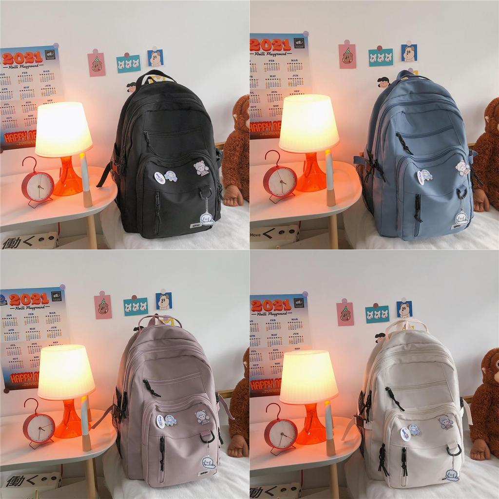 Stilvoller Rucksack mit großem Fassungsvermögen für Schüler, aus Nylon, für die Schule und das Studium