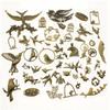 1 Set Mix Plants Charms Animals Pendants For Jewelry Making Findings