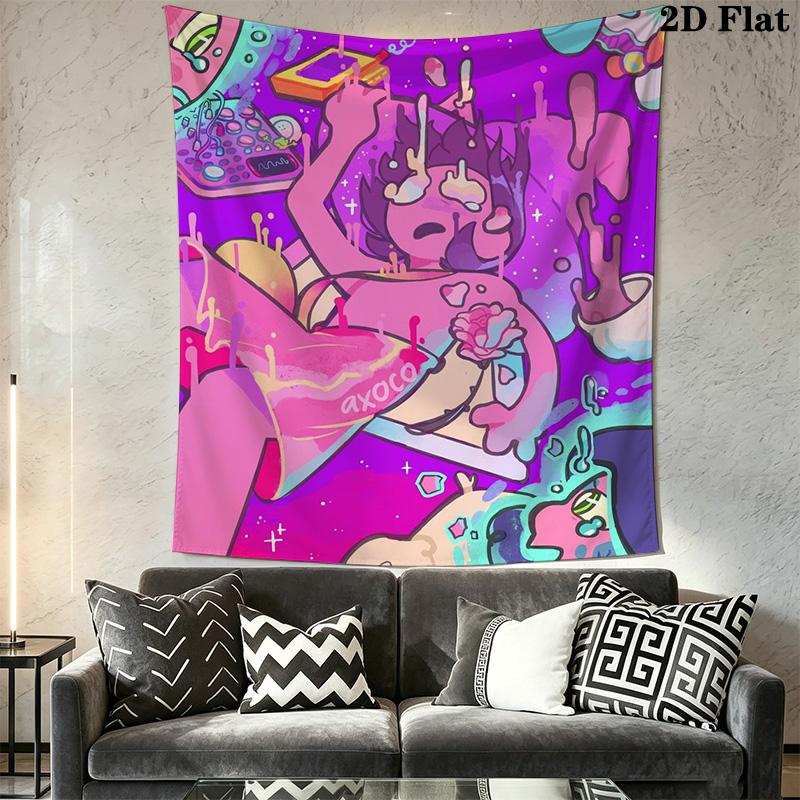 Vibrant Graffiti Style Pattern Home Decor Tapestry, Wall Hanging, Decorative RV Wall Cloth.MGT0918551
