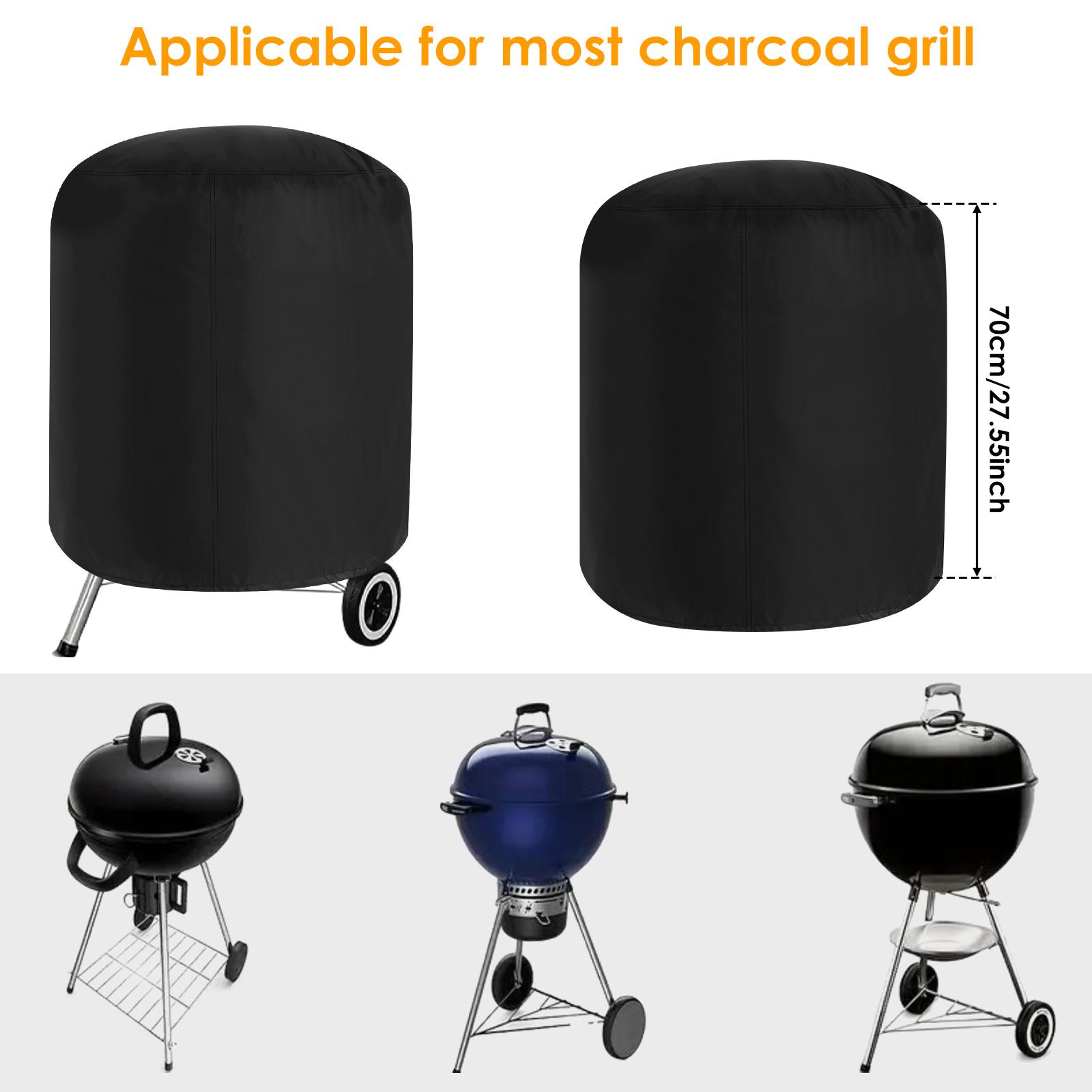 

Waterproof Grill Cover Outdoor Barbecue Rain Anti-Dust Heavy Duty Gas Grill Cover Portable Pizza Oven Cover Barbecue Accessories