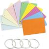True-Ally Unruled Index Flash Cards - 3X5 Inch, Colored, 150 Cards, 200 Gsm - With Free Binder Rings For Cue Cards, Chea
