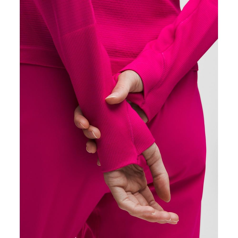 Lululemon Swiftly Tech Long Sleeve Shirt 2.0  Waist Length Calypso Pink Calypso Pink