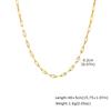 Layered Vertical Bar Pendant Necklace for Women Clavicle Chain Collarbone Choker Necklace 18K PVD Gold Plated Jewelry Waterproof