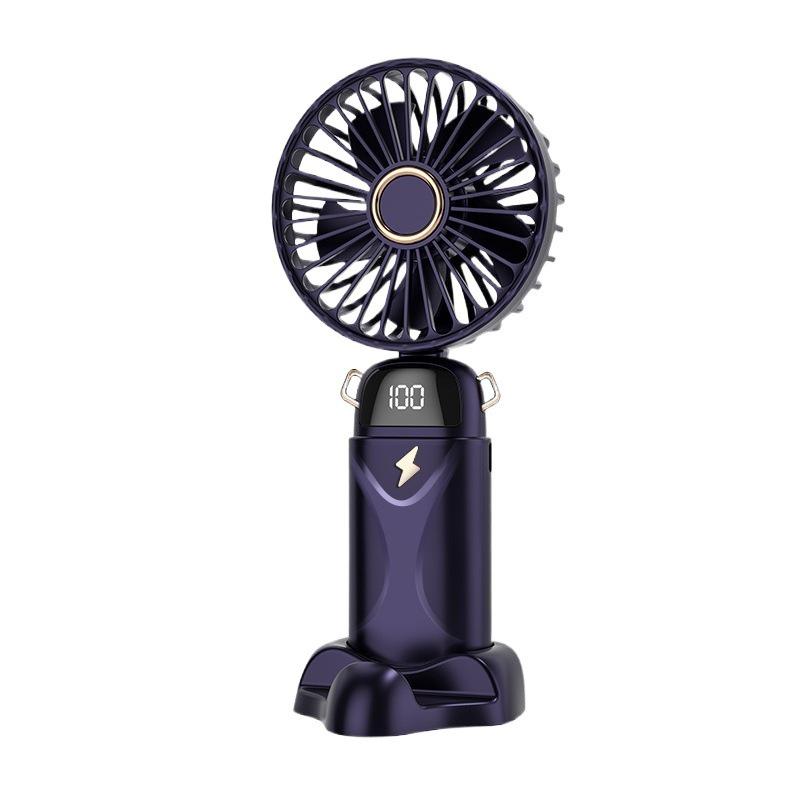 2023 Portable USB Handheld Fan with Foldable Digital Display & Aromatherapy, Rechargeable, Custom Logo Available