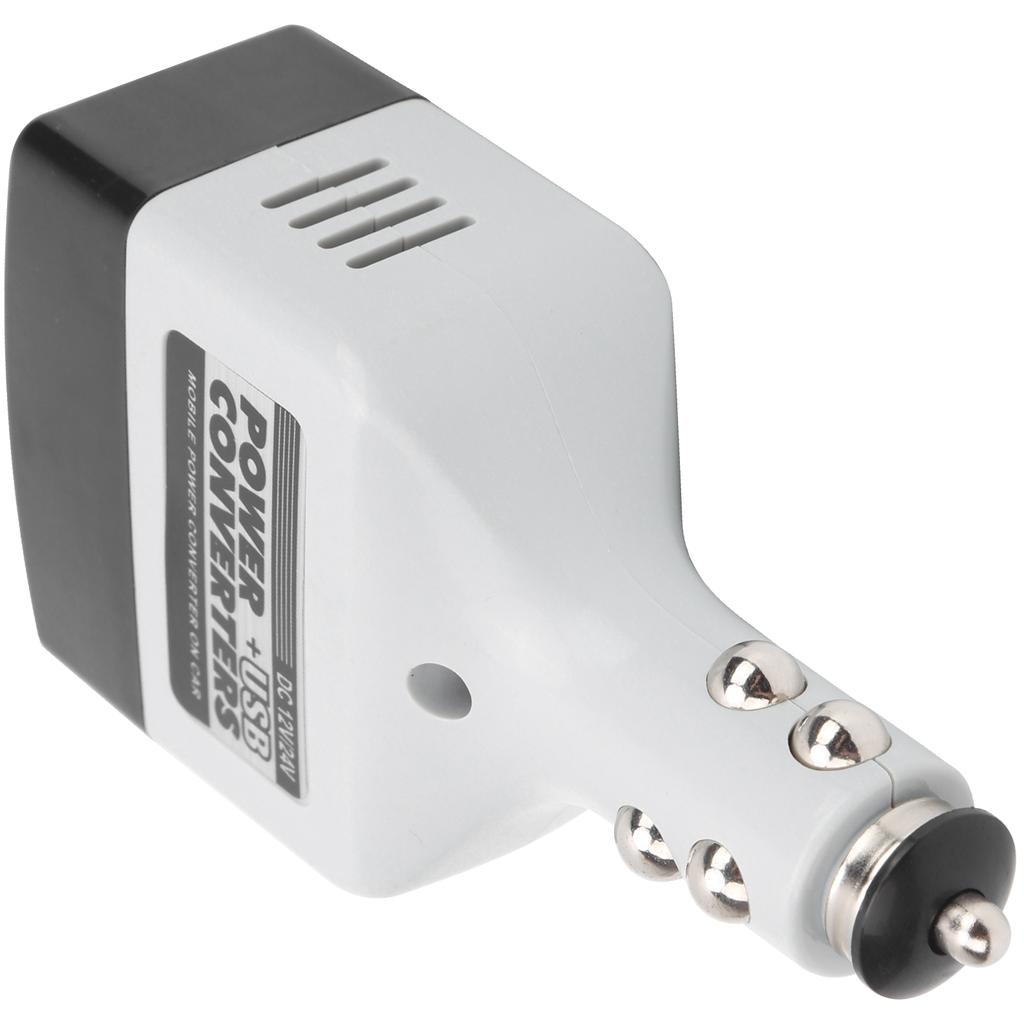 12V 24V Mobile Power Converter USB Auto Charger for Mobile Phone Charging Black