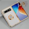 Shockproof Plating Ring Holder Phone Case for Google Pixel Fold Protective Stand Back Shell Luxury Full Protection Cover