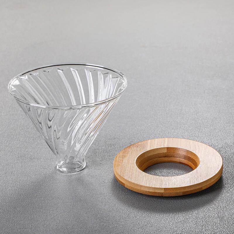 TLXTV60 Glass Pour-Over Coffee Dripper Set