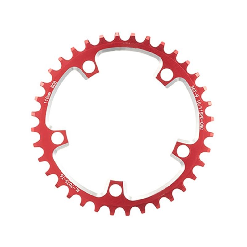 110BCD/130BCD Narrow Wide Chainring Aluminum Alloy Mountain Bicycles 5 Screws Round Chainring Direct Mounted Chainring