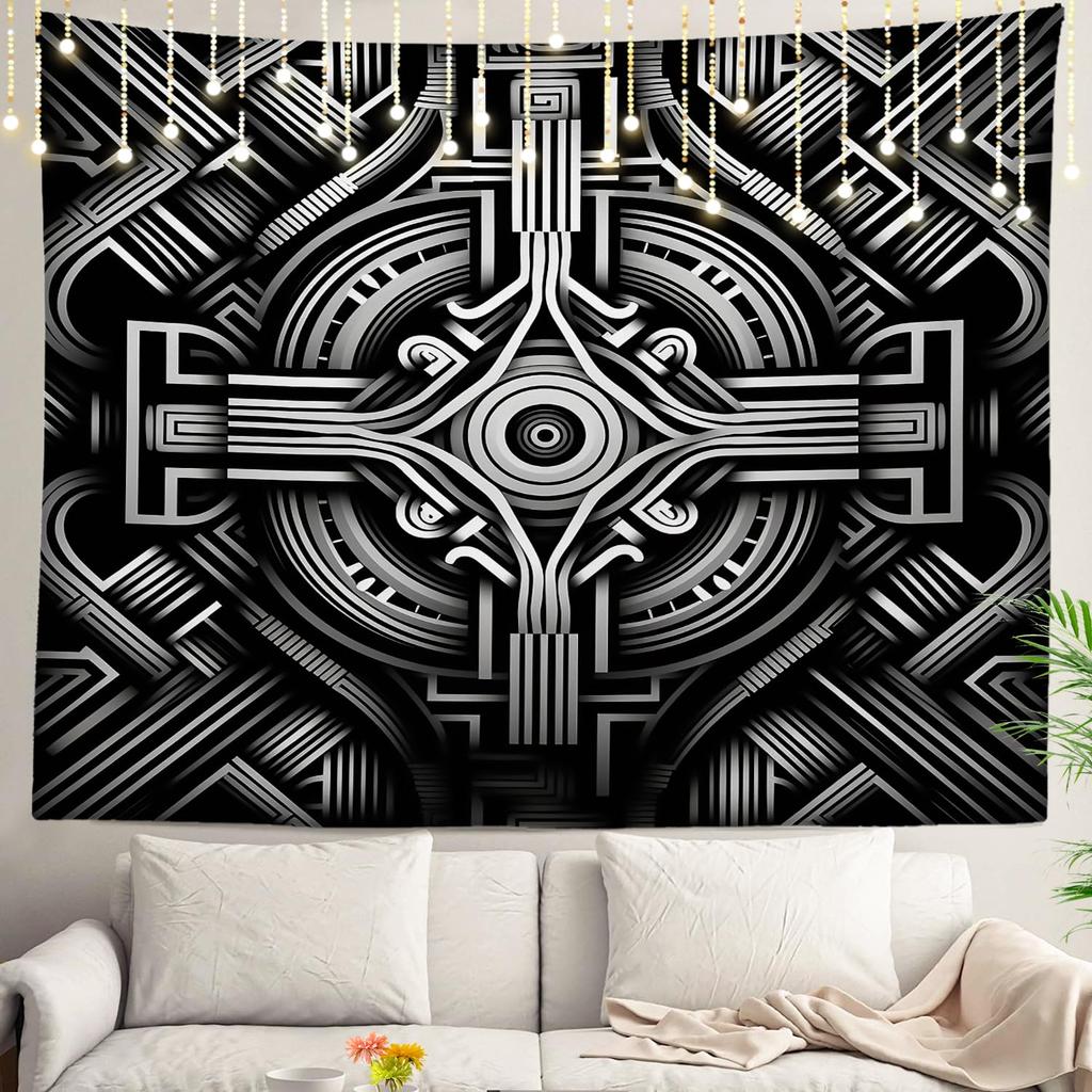 Graffiti Abstract Tags Wall Tapestry Letters Without Meaning Hand Street Wall Hanging Large Tapestry Decoration Polyester Fiber