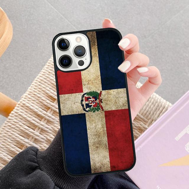 Dominikanische Republik Flagge Handy Hüllen Für iPhone 17 Air 16 16e 15 14 12 13 11 Pro MAX Plus Hülle Fundas
