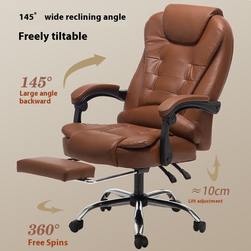 Computer Chair Massage Chair Leather Executive Chair Reclining Gaming Chair Adjustable Swivel Office Chair Manufacturer
