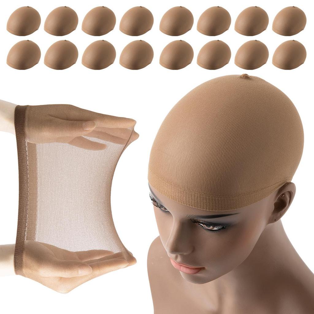 Europese & Amerikaanse Nylon Pruikmutsjes voor Vrouwen - Hoge Elasticiteit 2-Pack Haarnetjes voor Cosplay