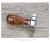 FUN COFFEE Espresso Tamper, 58mm Flat Stainless Steel with Wooden Handle (co-0013)