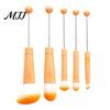 Eye Shadow Brushes 5Pcs Beadable Makeup Brush Set, DIY Cosmetic with Blank Bar, Women Tools Contouring Concealer Eyebrow Foundation for Girls