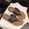 Island style toe slippers women's summer new outer wear cool slippers holiday fashion flip-flops