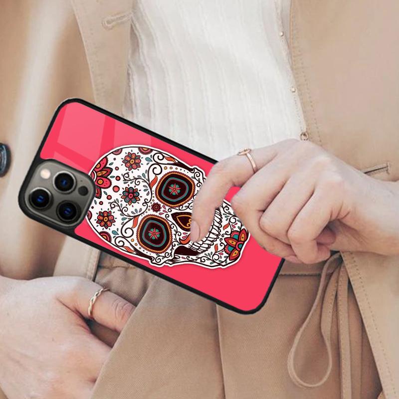 Mexican Skull Girl Tattooed Art Magnetic Phone Case For APPLE iPhone 17 Air 16 14 13 12 Pro Max 15 Plus Wireless MagSafe Cover