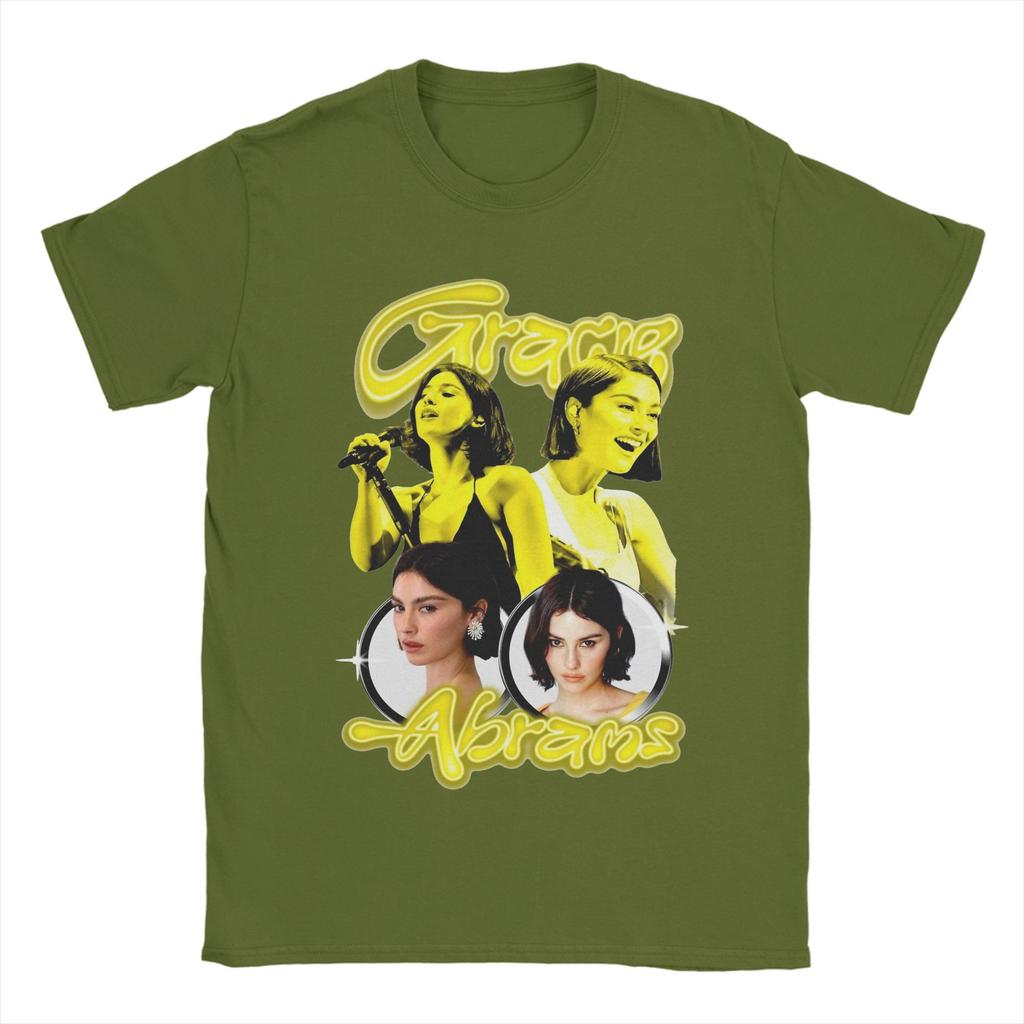 Gracie Abrams T-Shirt Herren Mode 100% Baumwolle T-Shirt Rundhals Kurzarm T-Shirts Partykleidung