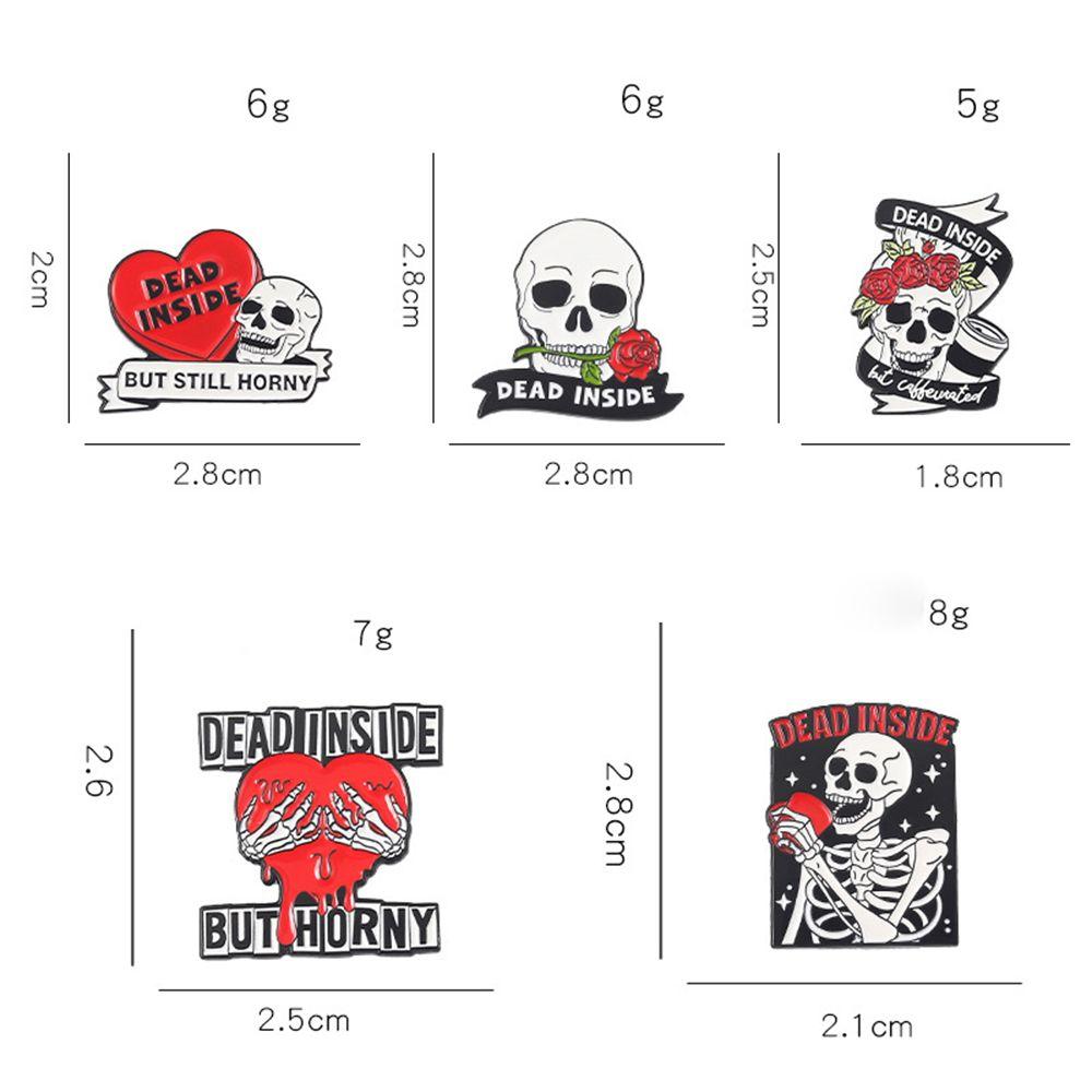 Skull Female Ghost Halloween Enamel Pins Women Scarf Pins Korean Style Brooch Clothes Decor