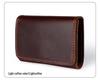 Men's Crazy Horse Leather Card Holder & Wallet - Genuine Dark Buckle, Multi-functional, Bi-fold, First Layer Cowhide