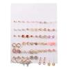 30-Pair Non-Repeating Korean & Western Style High-Quality Earrings Set for Women