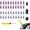 40 Pcs Vacuum Tire Repair Rubber Nail Plug Kit with 2 Sizes, Tire Patch Kit and Screwdriver, Fast Self-Service Tool for Car, Truck, Motorcycle
