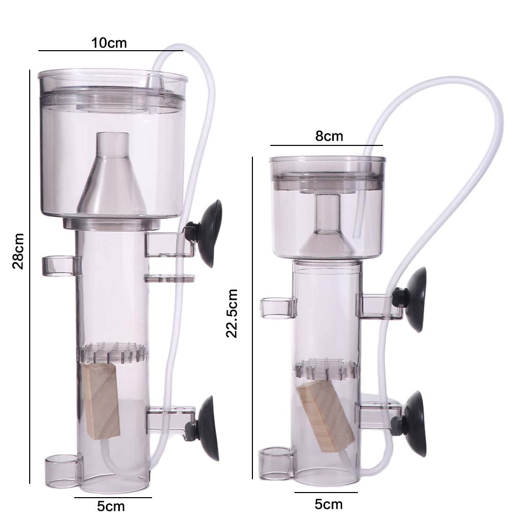 Suction Cup Aquarium Protein Skimmer Plastic Seawater Protein Skimmer Pneumatic Filter  Aquarium