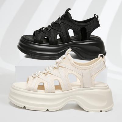 Platform Sandals Dad Shoes Women's 2025 New Women's Summer Sports Outerwear Women's Roman Shoes Are Not Tired Women's Shoes