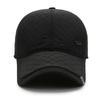 Fashion Diamond Grid Ear Protection Baseball Cap Winter Middle-aged and Elderly Warm Hat Leisure Travel Outdoor Hats Golf Caps