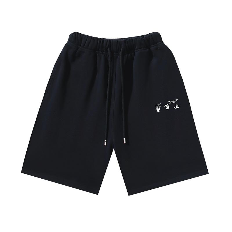 1016 Off-White Frühling/Sommer Neu OW Palmenbuchstabenmuster Bedruckte Lässige Lockere Shorts für Damen und Herren