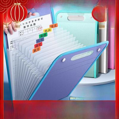 Large Capacity 13-Compartment A4 Accordion Document Folder