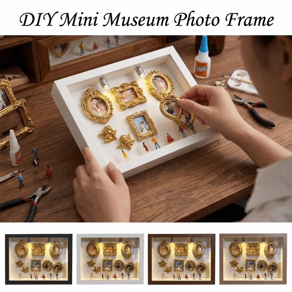 Vintage Shadow Box Frame Kit Romantic Personalized DIY Photo Decor Easy To Install