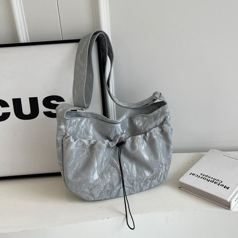Spacious Drawstring Bucket Bag For Women Trendy Casual Tote Bag In Elegant Colors