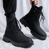 Men Women Martin Boots Autumn Winter Casual Ankle Boots Non‑Slip Wear‑Resistant Lace‑Up Shoes Outdoor Daily Footwear