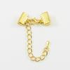 10Pcs Ribbon Leather Cord End Fastener Clasps Extender Chain Lobster Clasps Connectors For Jewelry Making Diy Bracelet Findings