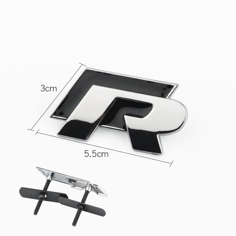 For VW Car Metal Front Grill Trunk Auto Emblem Sticker Accessories For Volkswagen GTI R-Line R Polo T5 Golf Passat Scirocco Je cg2