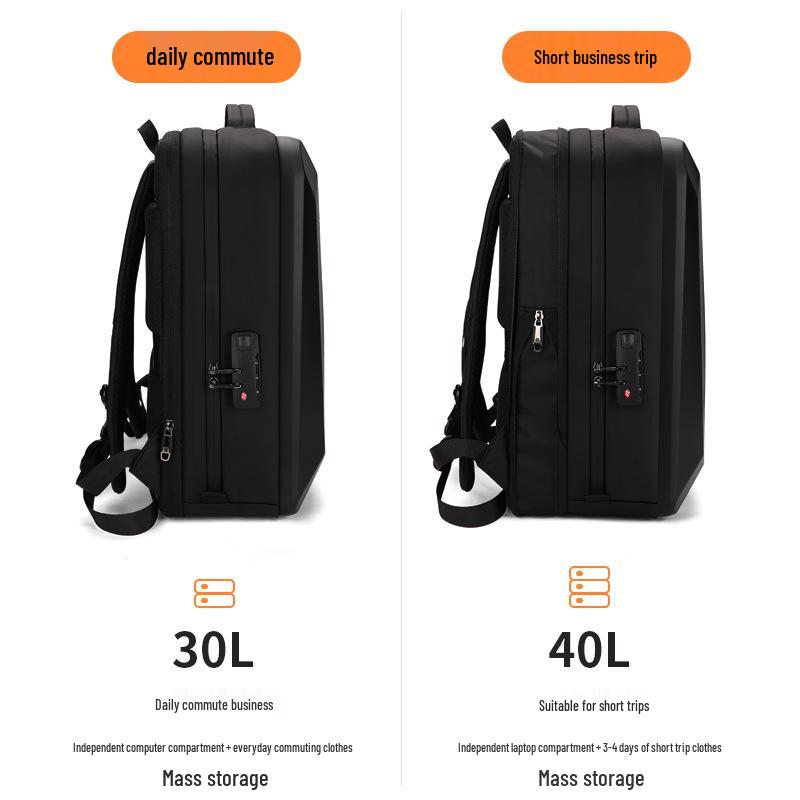 Commuter Hard Shell 15.6" Laptop Backpack with Large Capacity, Anti-Slip Chest Buckle, Durable Design