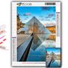 Diamond Embroidery Louvre Museum 5D DIY Diamond Painting Cross Stitch Rhinestone