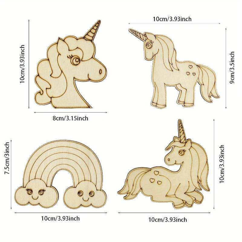 Top Quality Unicorn Craft Unicorn Wooden Craft Set, Unicorn Craft Painting, Painting with Unicorn, Wooden Craft Set