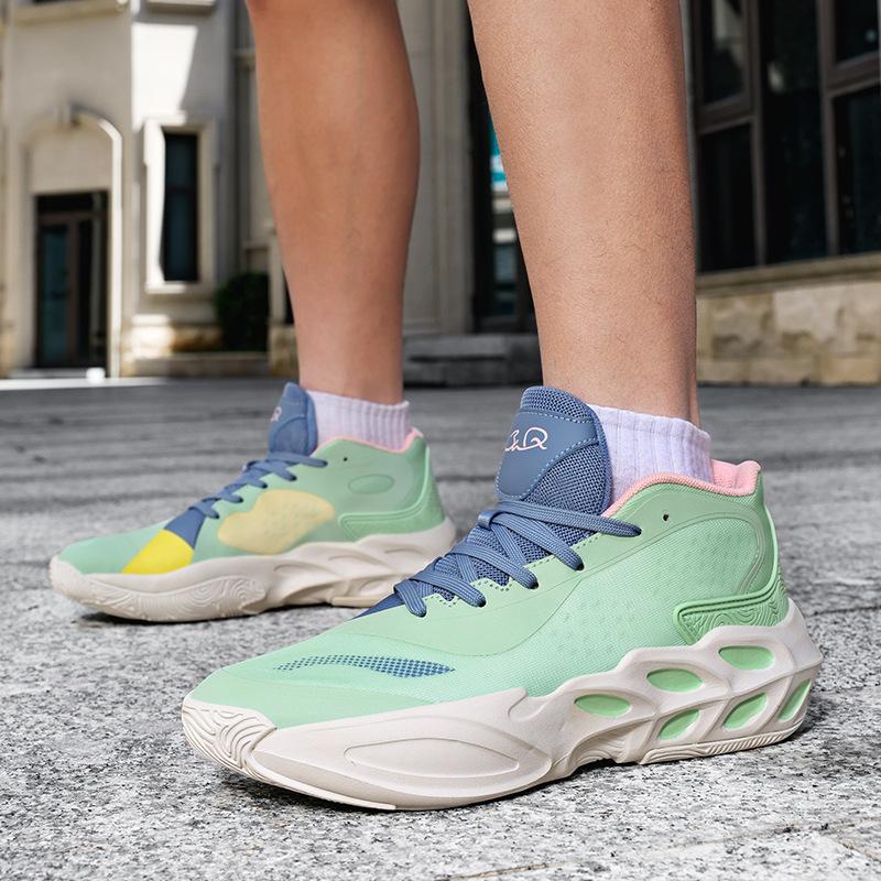 New Basketball Shoes Men's Sound Breathable Non-slip Lightweight Medium Help Students Professional Game Sports Shoes High Rebound
